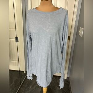 We‎ the Free Long Sleeve Oversized Basic Tunic T Shirt with Thumbholes